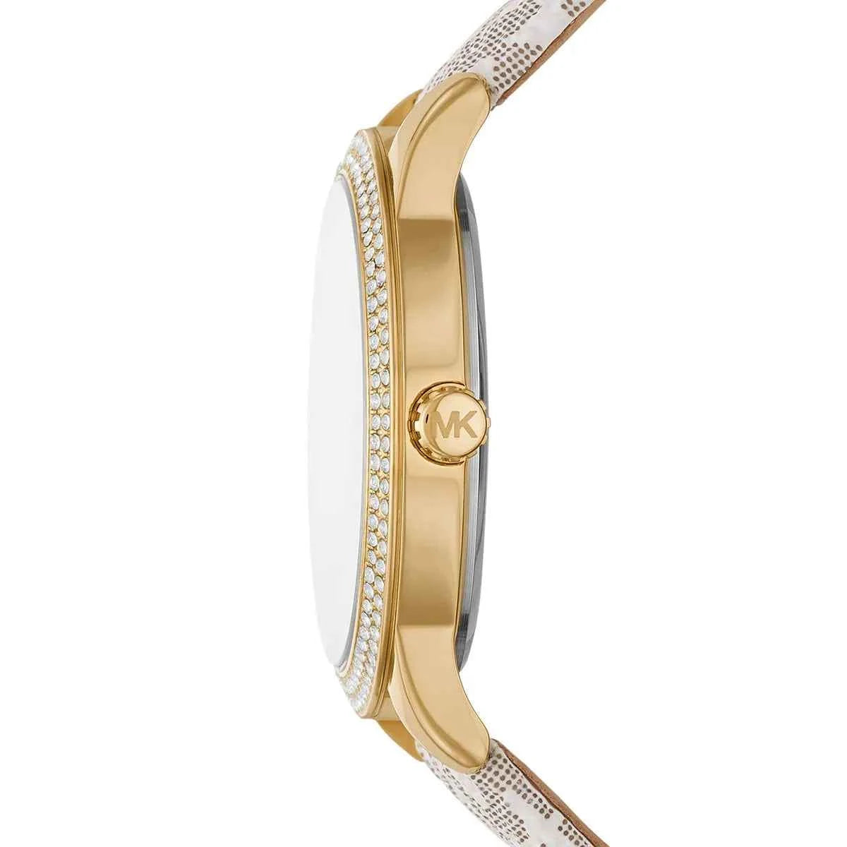 Michael Kors Tibby MK6967 Women's White Dial White Leather Strap Watch