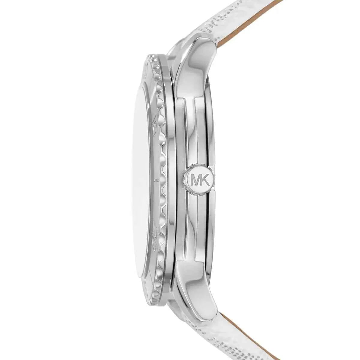 Michael Kors Runway MK6998 Women's White Dial White Polyurethane Strap Watch