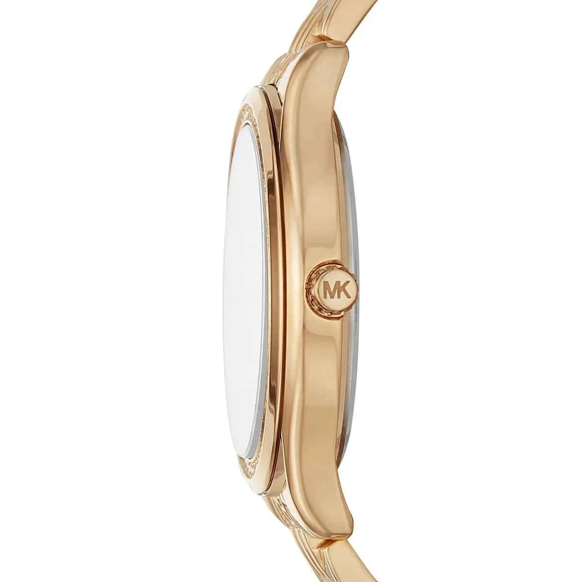 Michael Kors Mindy MK7078 Women's White Dial Gold Stainless Steel Watch