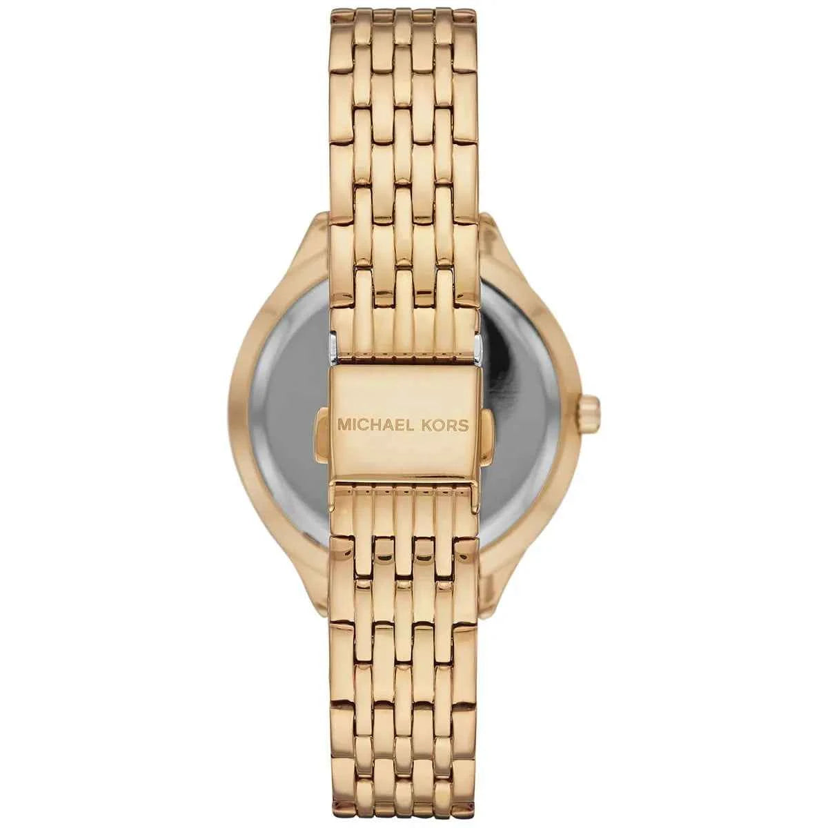 Michael Kors Mindy MK7078 Women's White Dial Gold Stainless Steel Watch