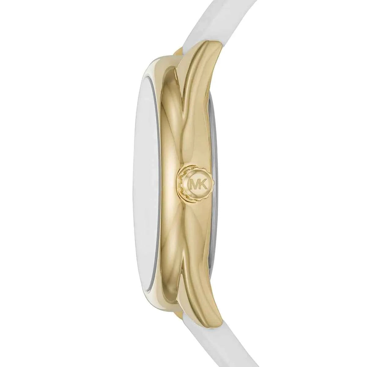 Michael Kors Janelle MK7141 Women's White Dial White Silicone Strap Watch