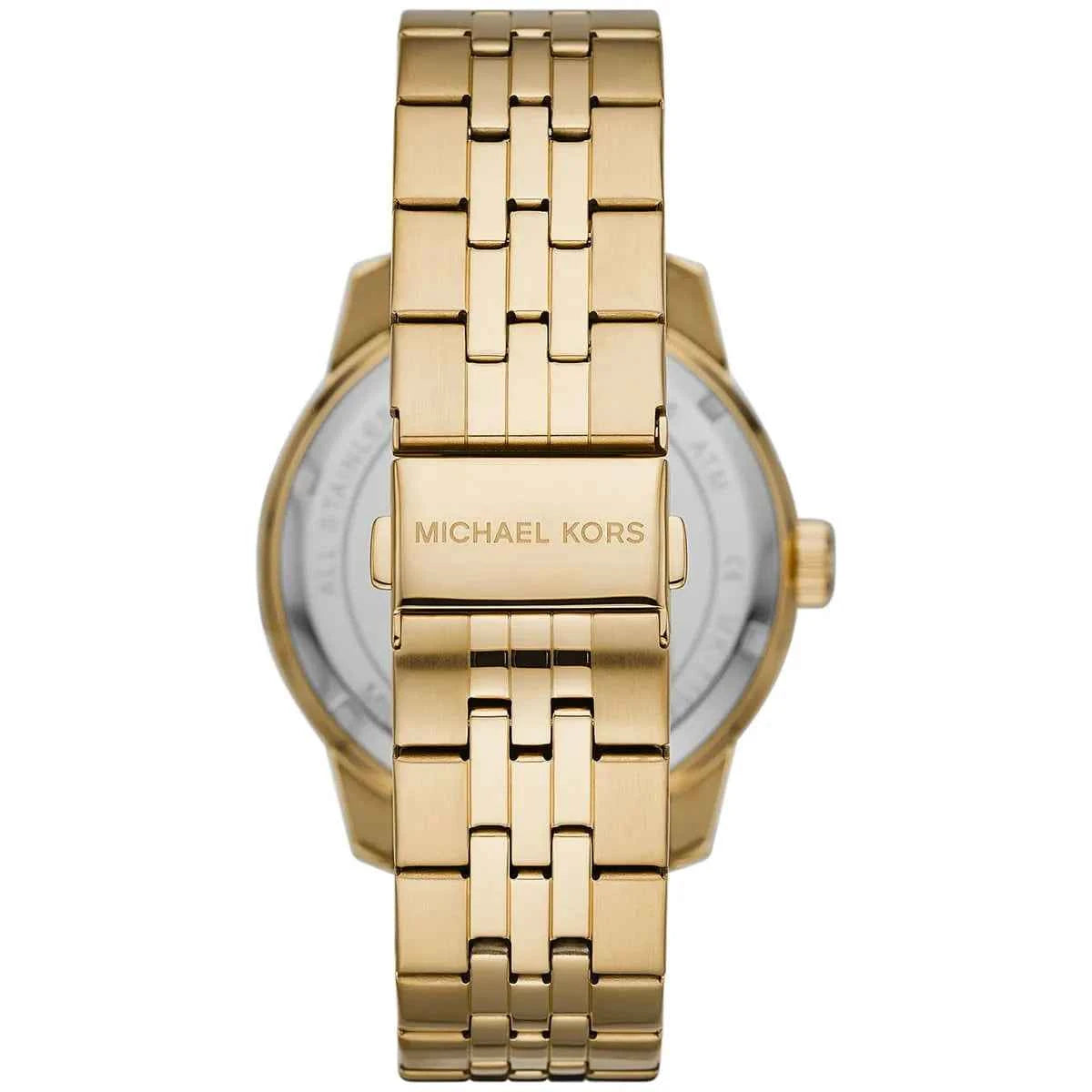 Michael Kors Cunningham MK7154 Men's Black Dial Gold Stainless Steel Watch