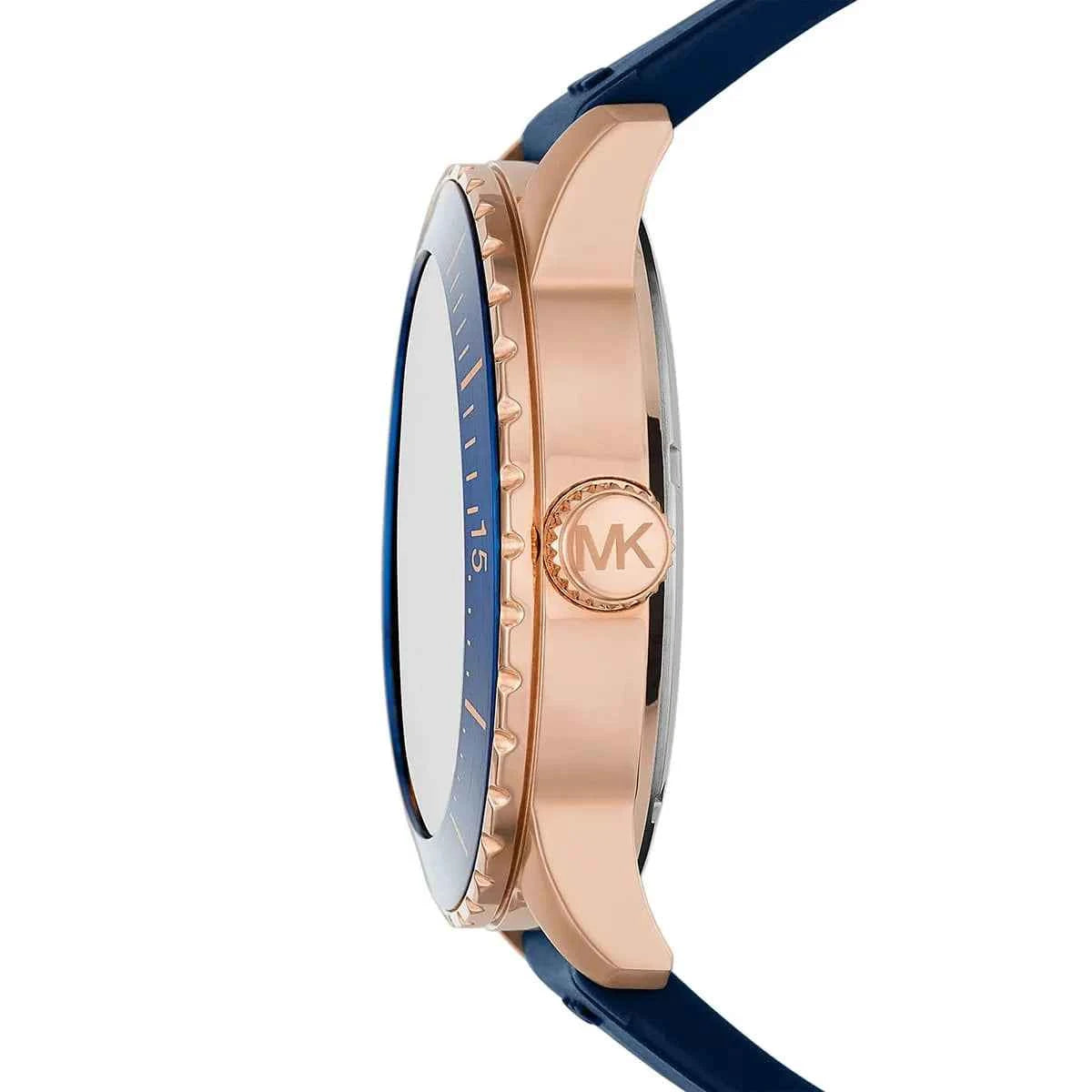Michael Kors Cunningham MK7163 Men's Blue Dial Blue Silicone Strap Watch