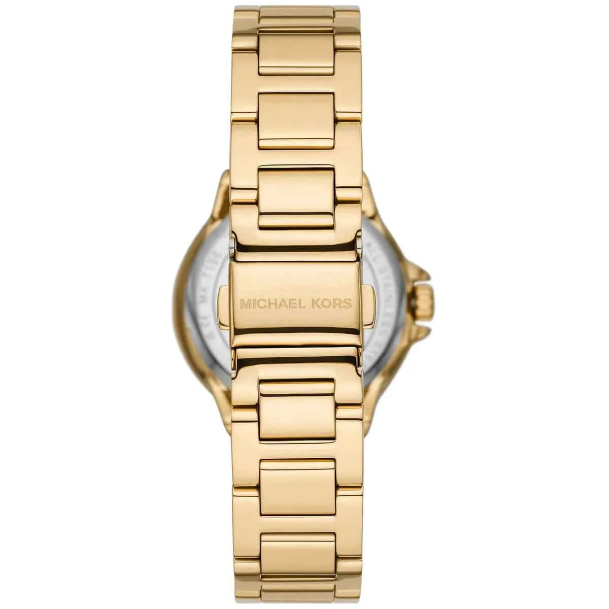 Michael Kors Camille MK7196 Women's Red Dial Gold Stainless Steel Watch