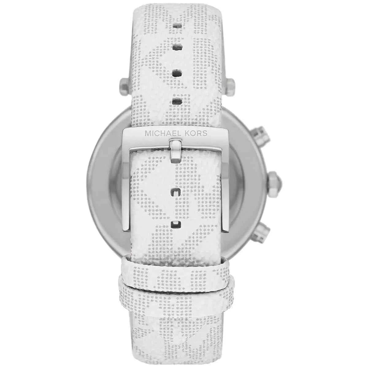 Michael Kors Parker MK7226 Women's White Dial White Polyurethane Strap Watch