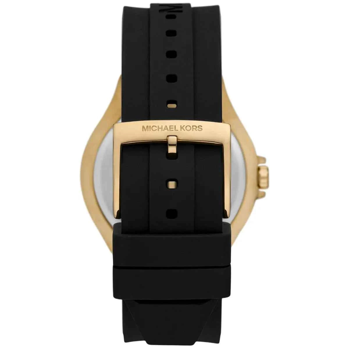 Michael Kors Camille MK7247 Women's White Dial Black Silicone Strap Watch