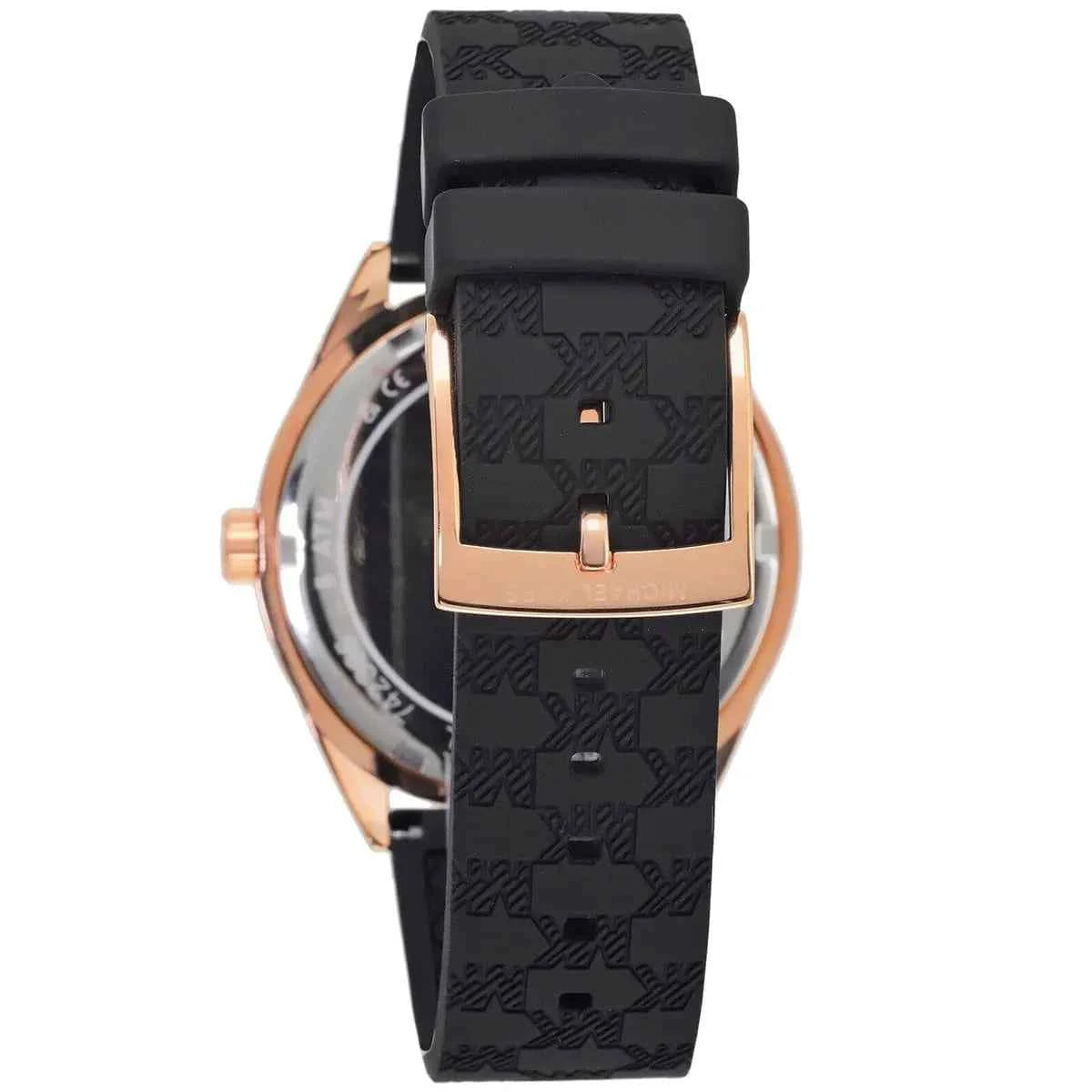 Michael Kors Jessa MK7266 Women's Black Dial Black Leather Strap Watch