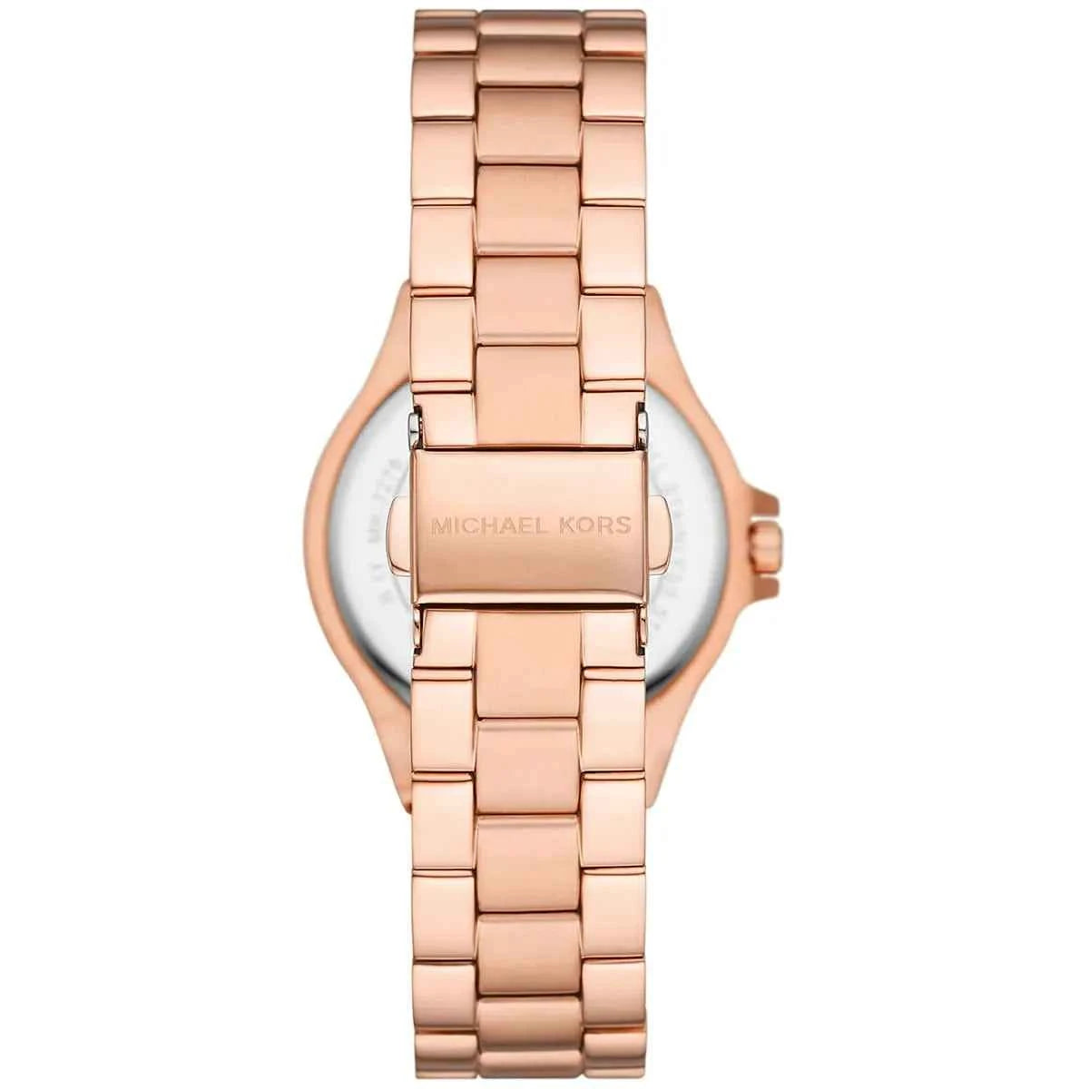 Michael Kors Lennox MK7279 Women's White Dial Rose Gold Stainless Steel Watch