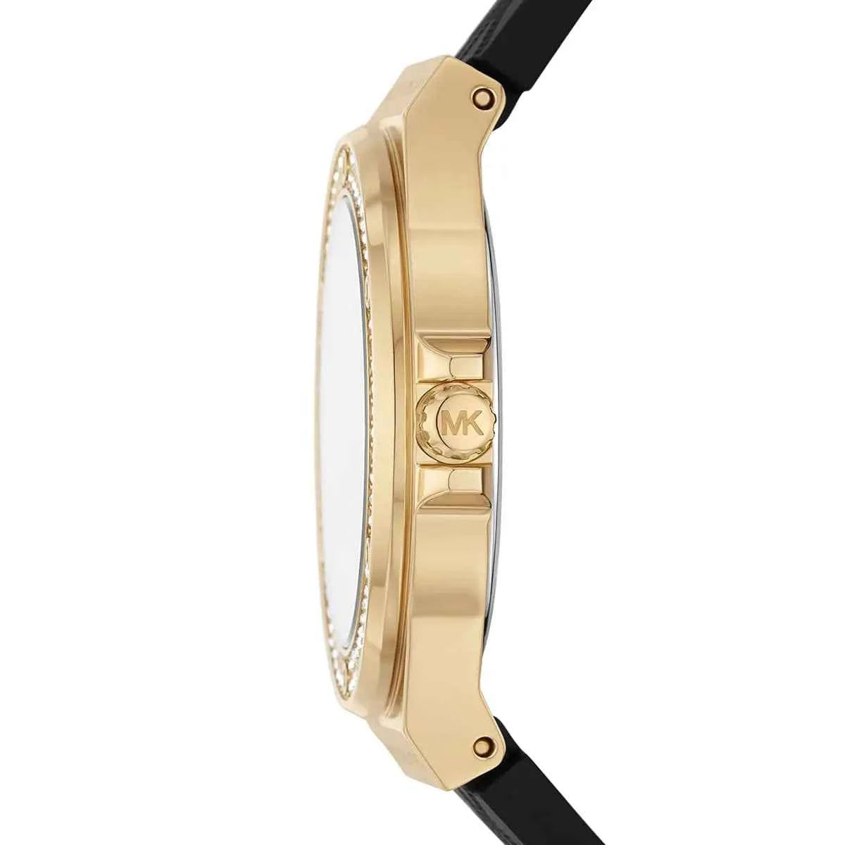 Michael Kors Lennox MK7281 Women's Black Dial Black Silicone Strap Watch