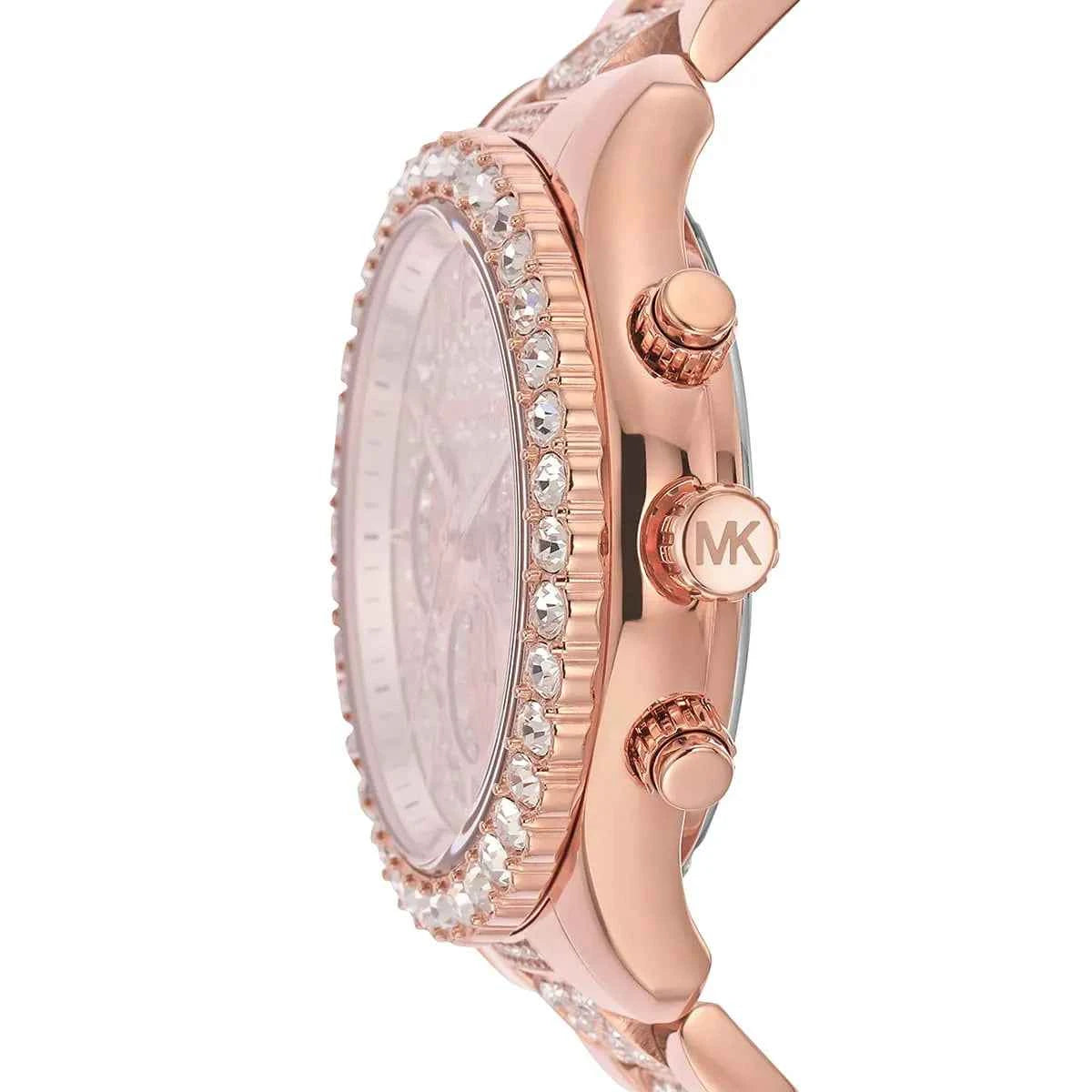 Michael Kors Layton MK7285 Women's Rose Gold Dial Rose Gold Stainless Steel Chronograph Watch