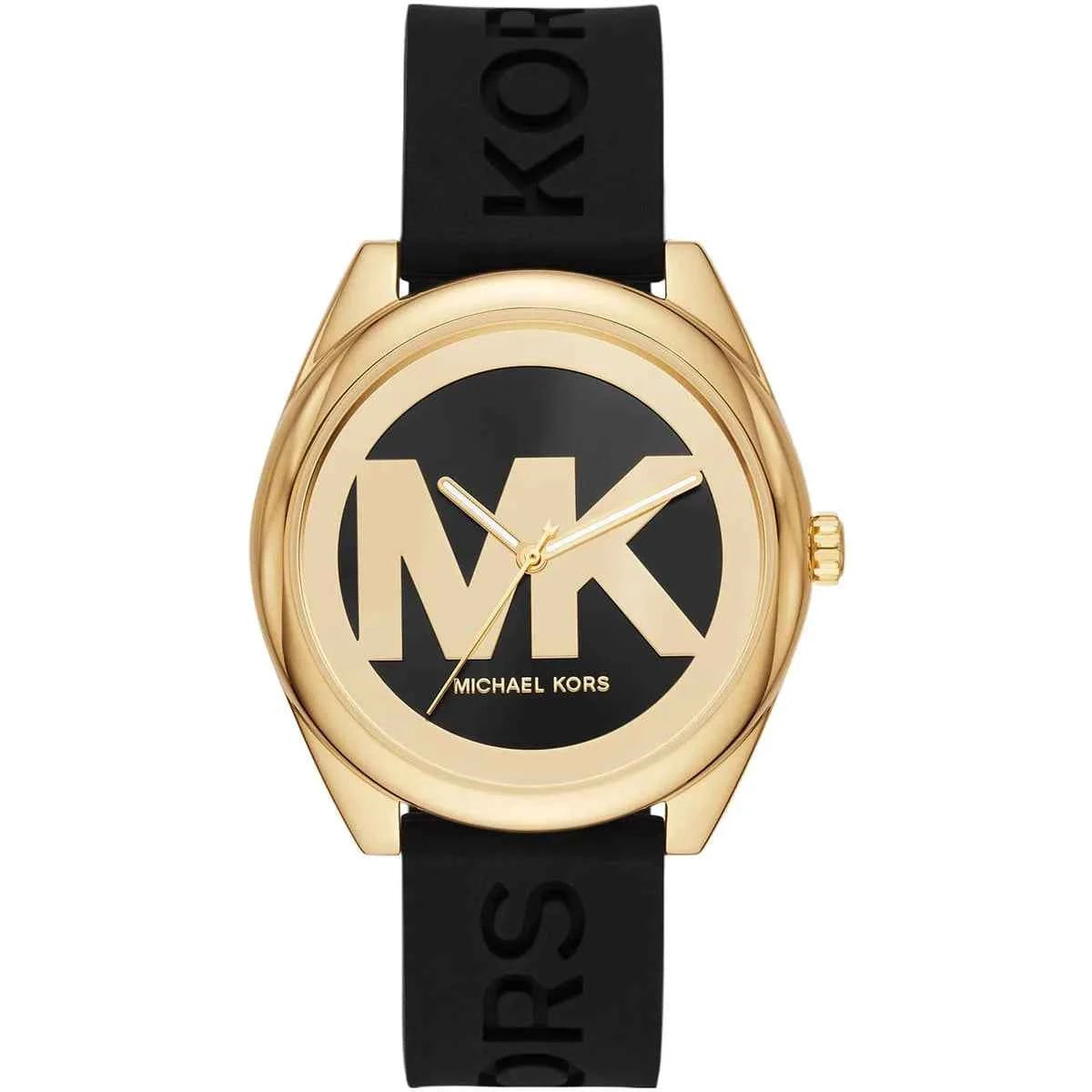 Michael Kors Janelle MK7313 Women's Black Dial Black Silicone Watch