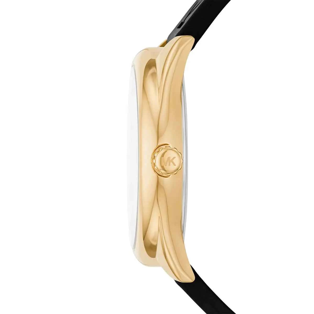 Michael Kors Janelle MK7313 Women's Black Dial Black Silicone Watch