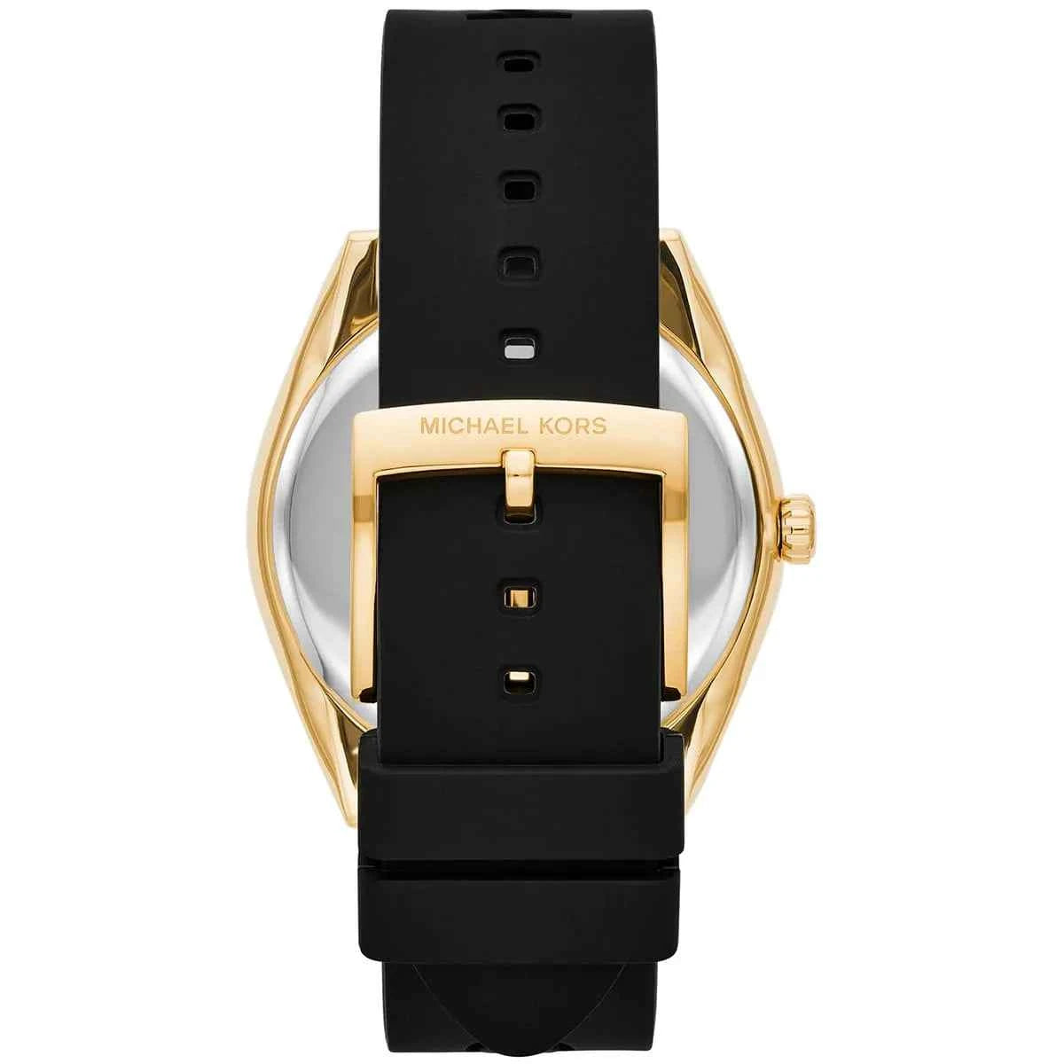 Michael Kors Janelle MK7313 Women's Black Dial Black Silicone Watch