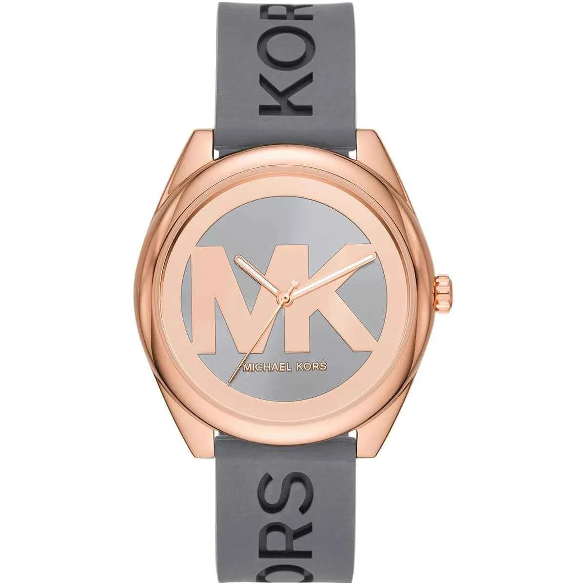 Michael Kors Janelle MK7314 Women's Gray Dial Gray Silicone Watch