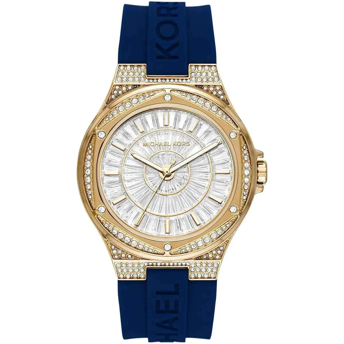 Michael Kors Camille MK7333 Women's White Dial Blue Silicone Watch