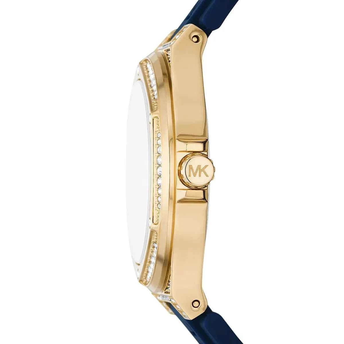 Michael Kors Camille MK7333 Women's White Dial Blue Silicone Watch