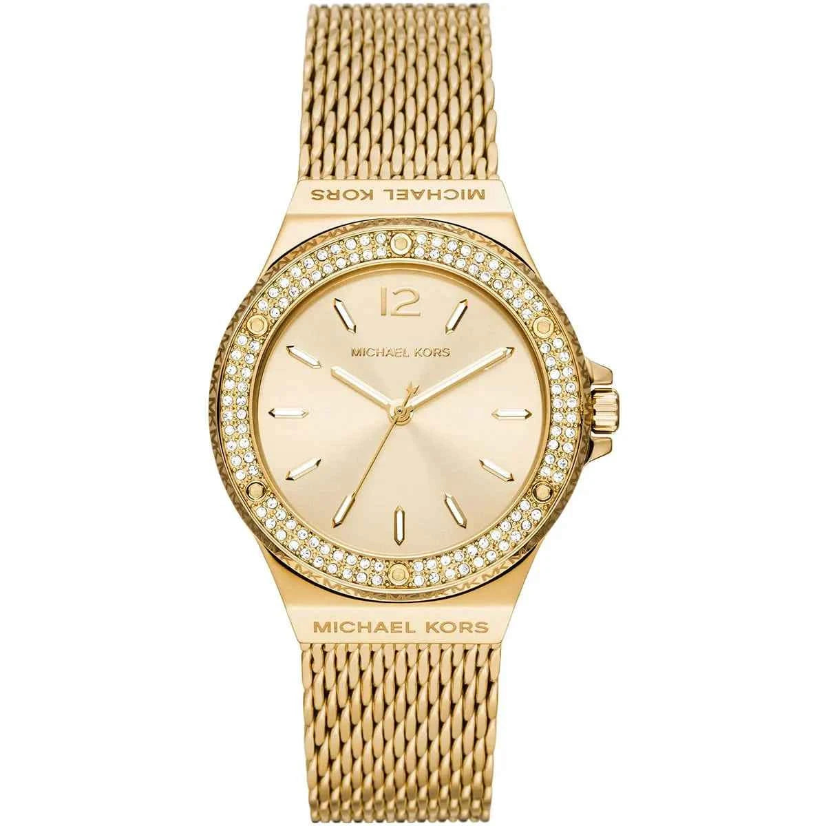 Michael Kors Lennox MK7335 Women's Gold Dial Gold Stainless Steel Watch
