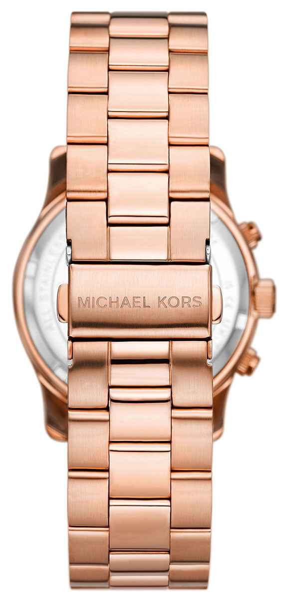 Michael Kors Runway MK7352 Women's Pink Dial Rose Gold Chronograph Watch