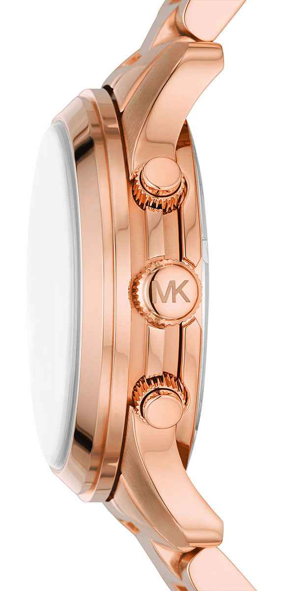 Michael Kors Runway MK7352 Women's Pink Dial Rose Gold Chronograph Watch