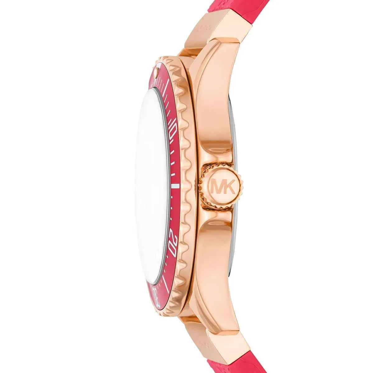 Michael Kors Everest MK7359 Women's Rose Gold Dial Pink Silicone Watch