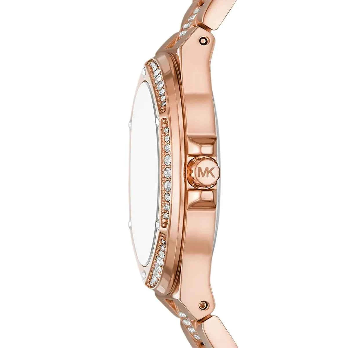 Michael Kors Lennox MK7362 Women's White Dial Rose Gold Stainless Steel Watch