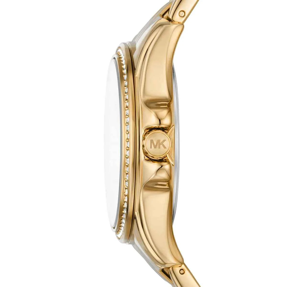 Michael Kors Pilot MK7366 Women's Gold Dial Gold Stainless Steel Watch