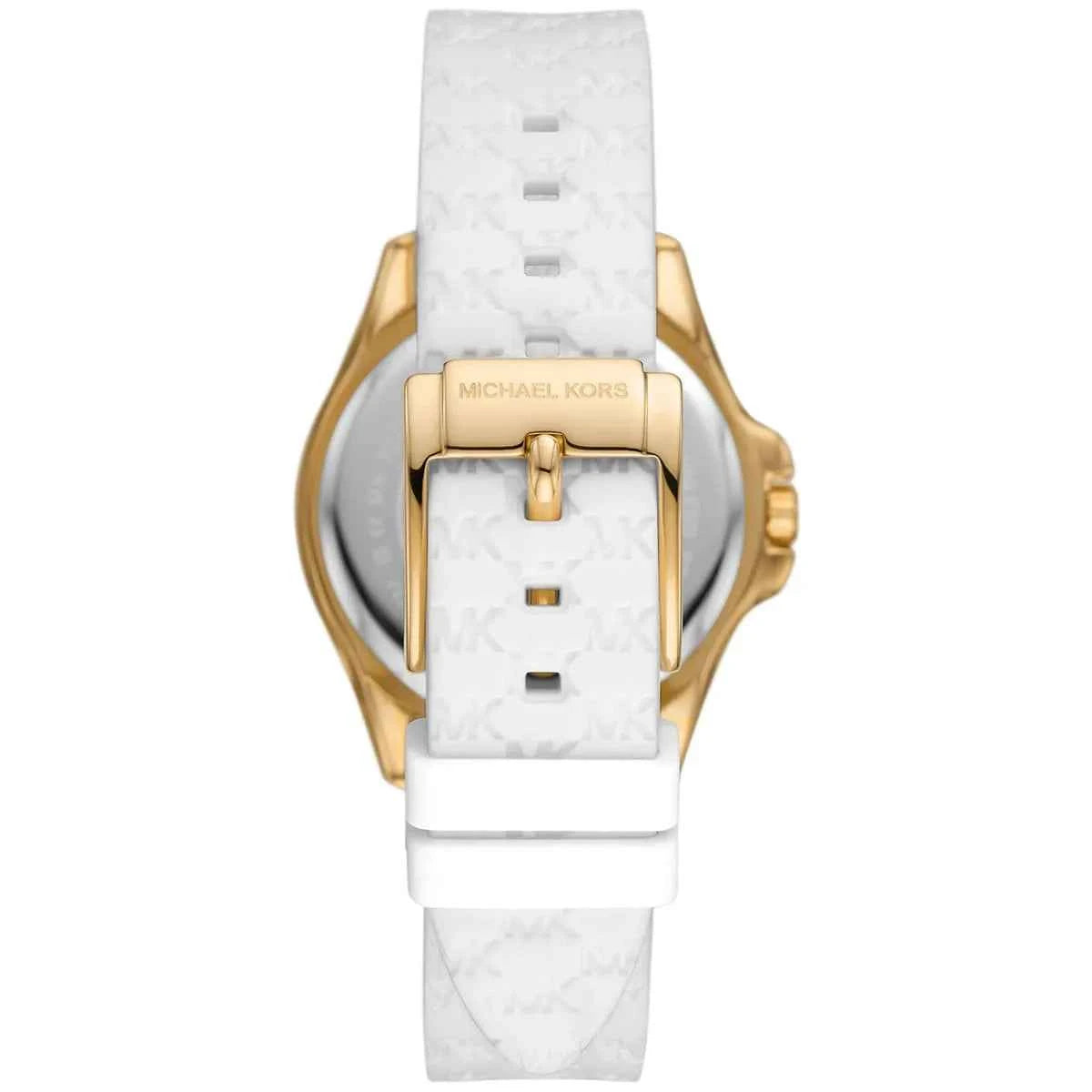 Michael Kors Mini Pilot MK7372 Women's White Dial White Silicone Watch
