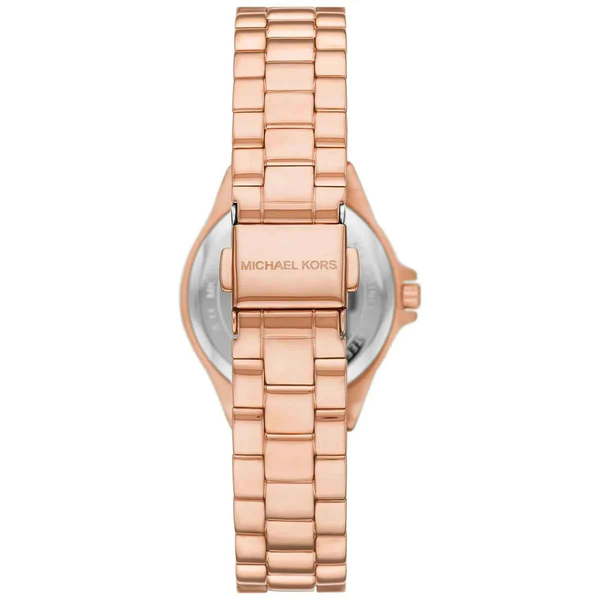 Michael Kors Lennox MK7396 Women's Pink Dial Rose Gold Stainless Steel Watch