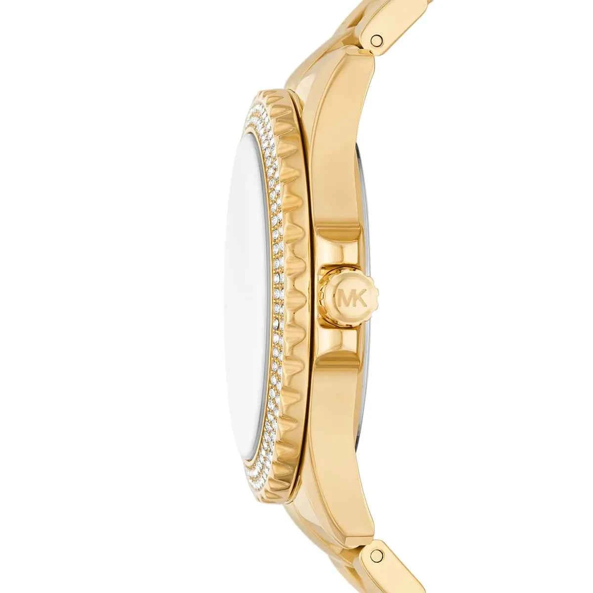Michael Kors Everest MK7401 Women's White Dial Gold Stainless Steel Watch