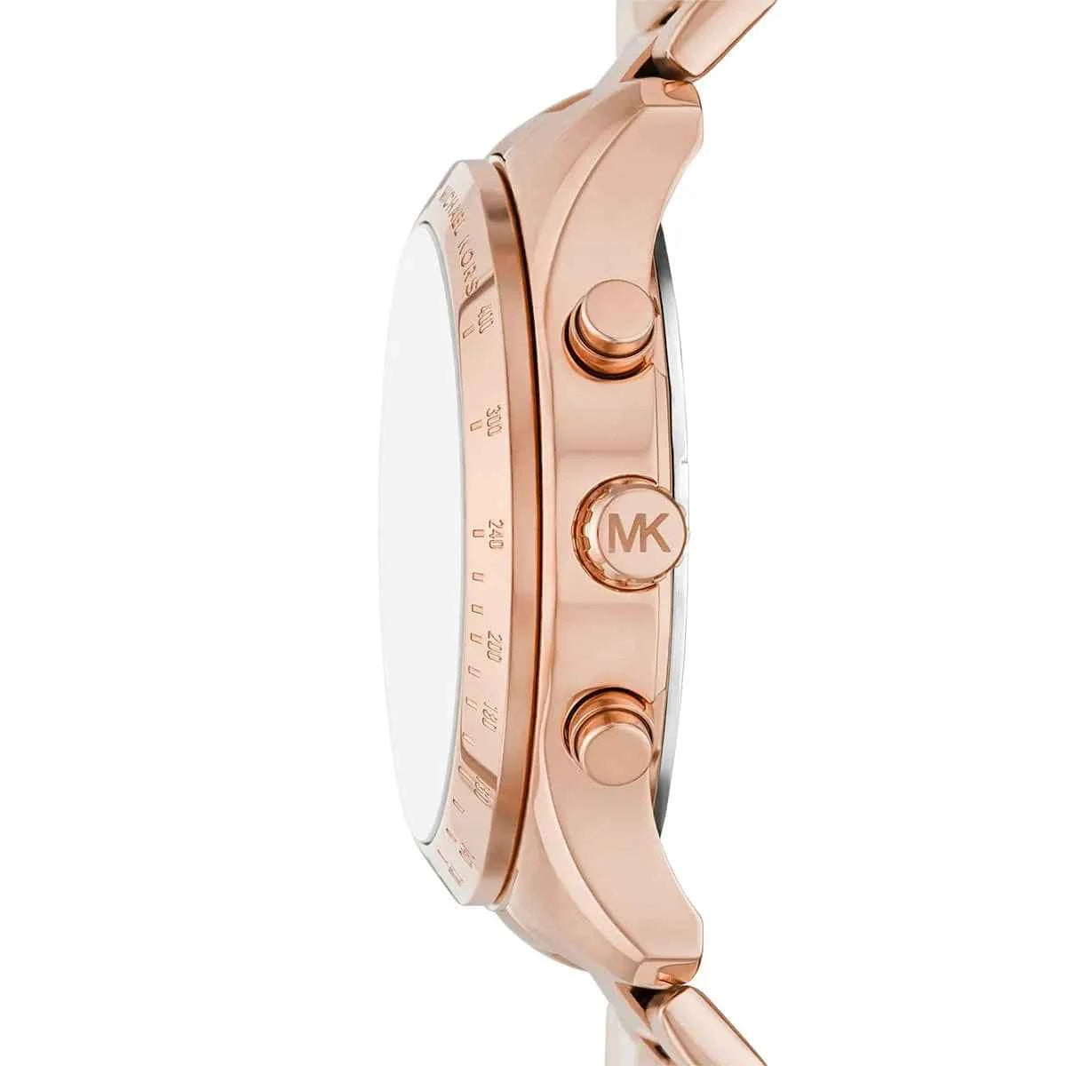 Michael Kors Berkley MK7412 Women's Green Dial Rose Gold Stainless Steel Watch