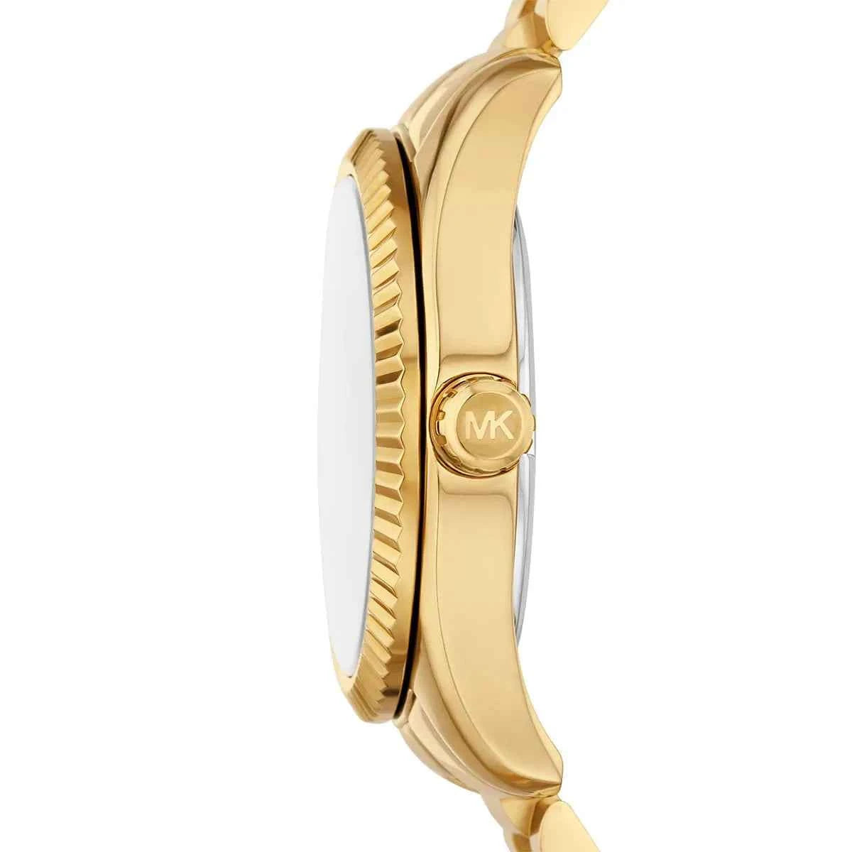 Michael Kors Lexington MK7449 Women's Green Dial Gold Stainless Steel Watch