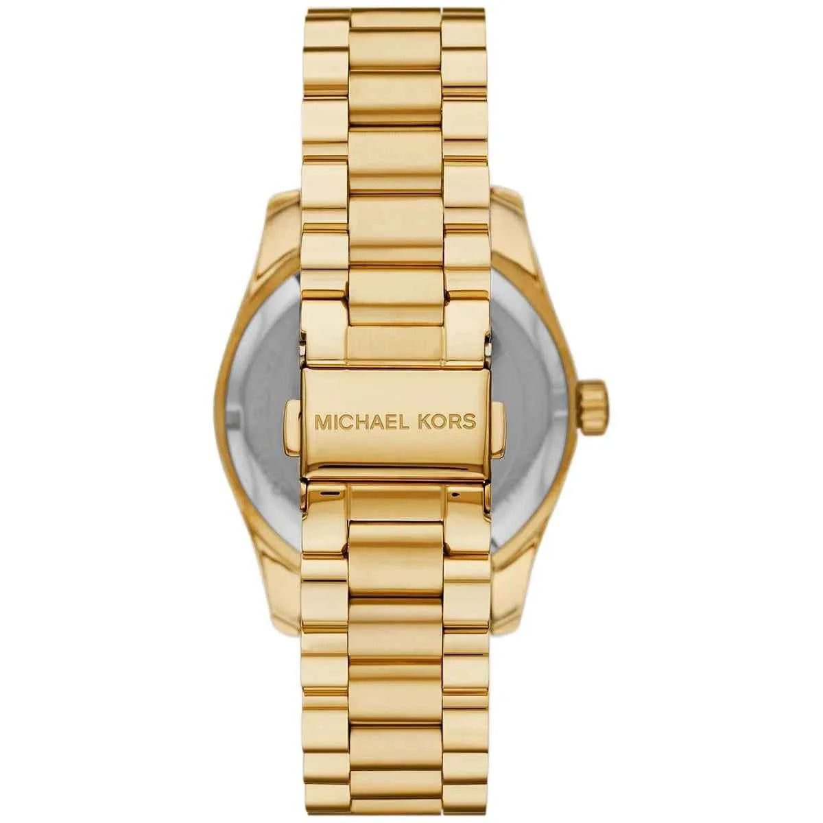 Michael Kors Lexington MK7449 Women's Green Dial Gold Stainless Steel Watch