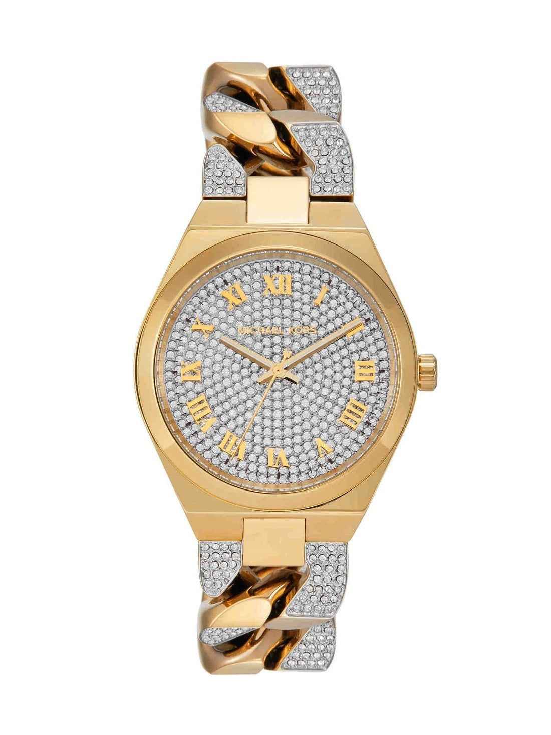 Michael Kors Lennox MK7487 Women's Gold Pave Watch