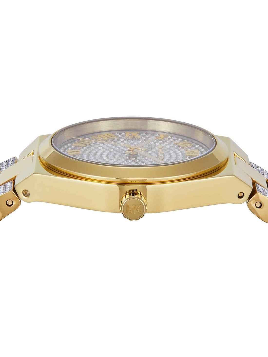 Michael Kors Lennox MK7487 Women's Gold Pave Watch