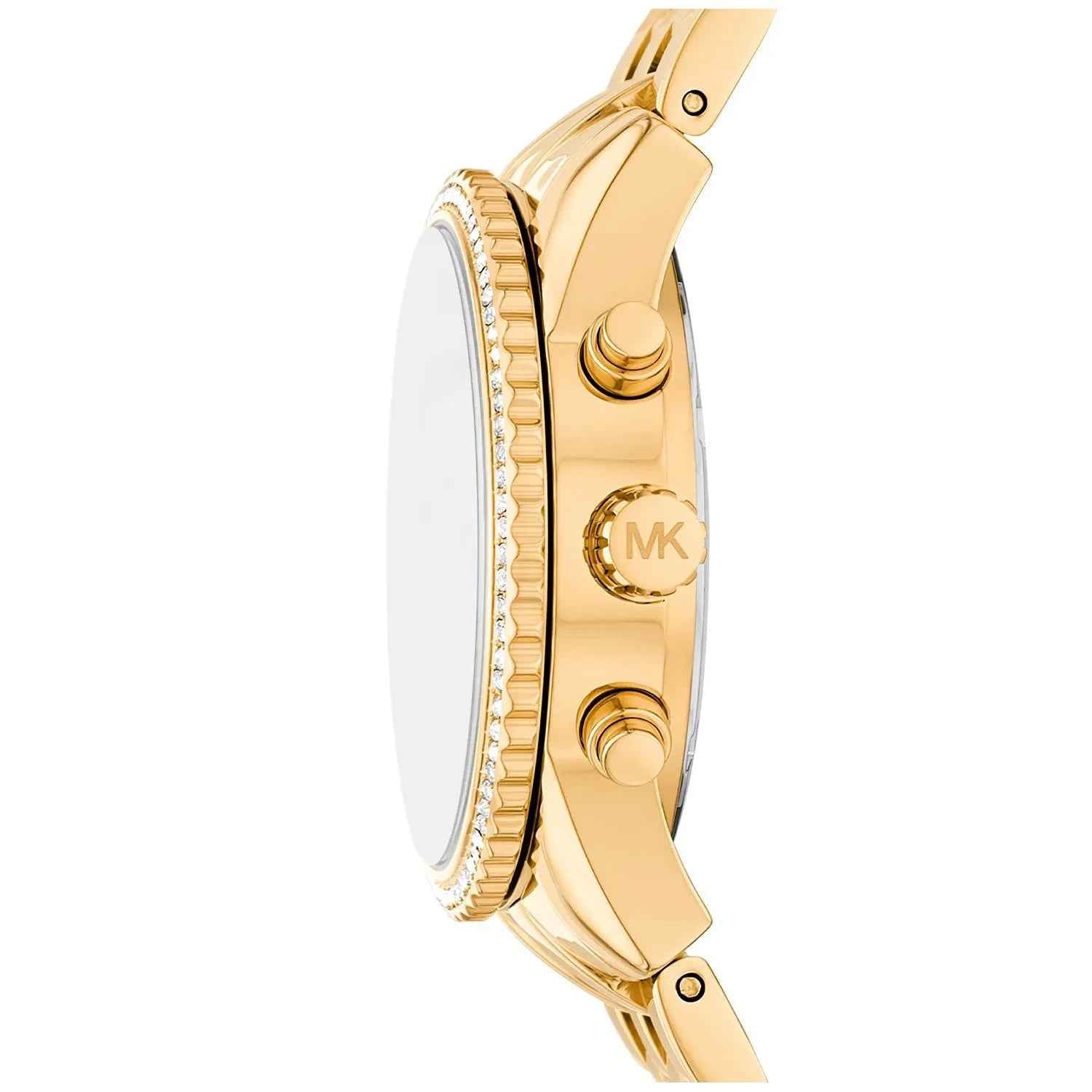 Michael Kors Ritz MK7530 Women's Gold Pavé Chronograph Watch