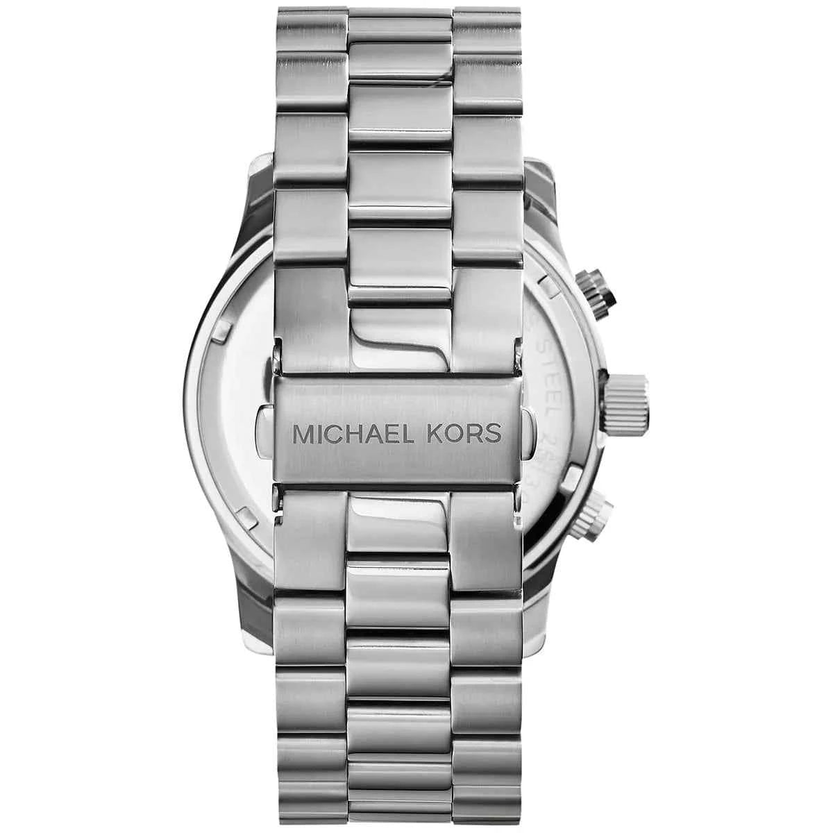 Michael Kors Runway MK8086 Men's Silver Dial Silver Stainless Steel Chronograph Watch