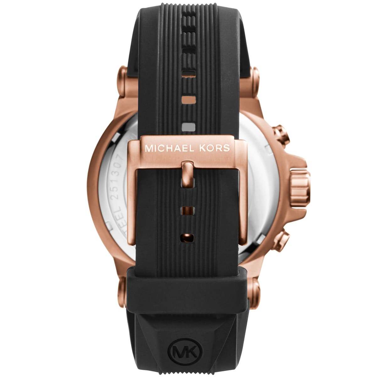 Back case of Michael Kors MK8184 quartz men's black wristwatch