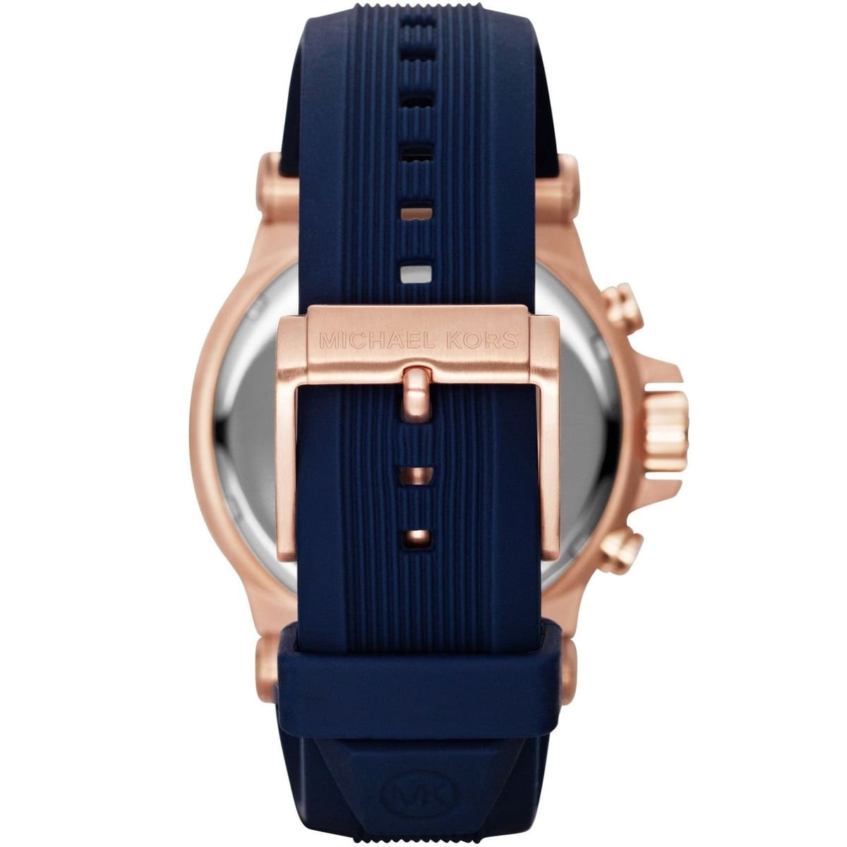 Back case of Michael Kors MK8295 quartz men's blue wristwatch
