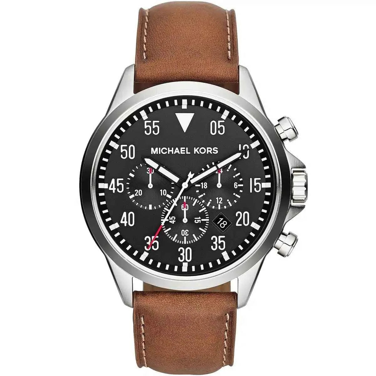 Michael Kors Gage MK8333 Men's Chronograph Leather Watch