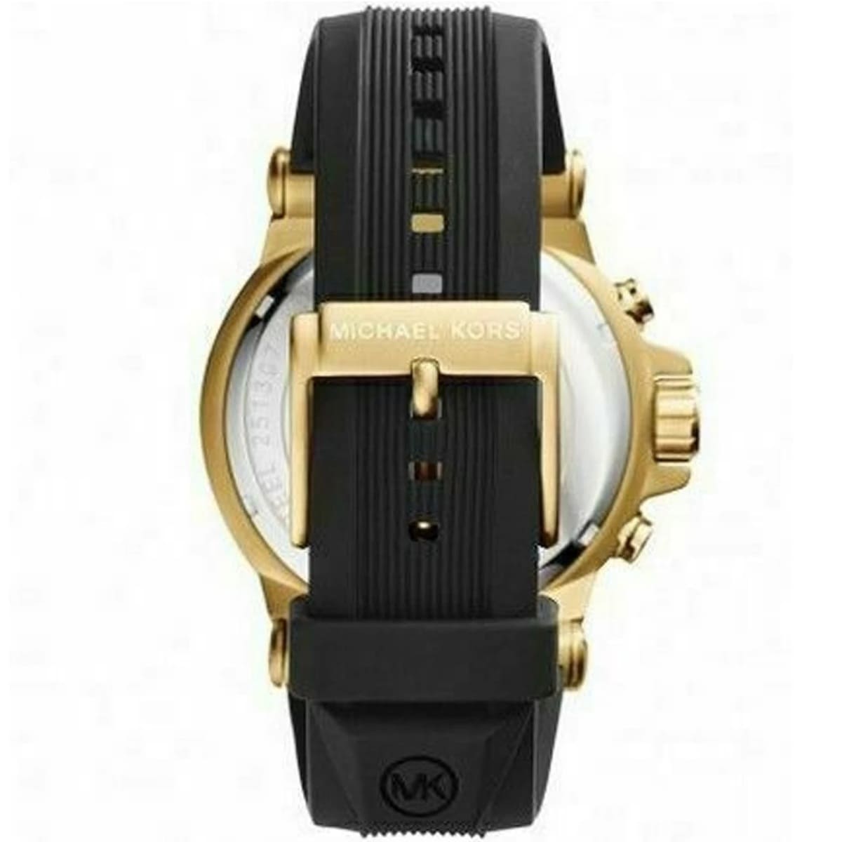Back case of Michael Kors MK8445 quartz men's black wristwatch