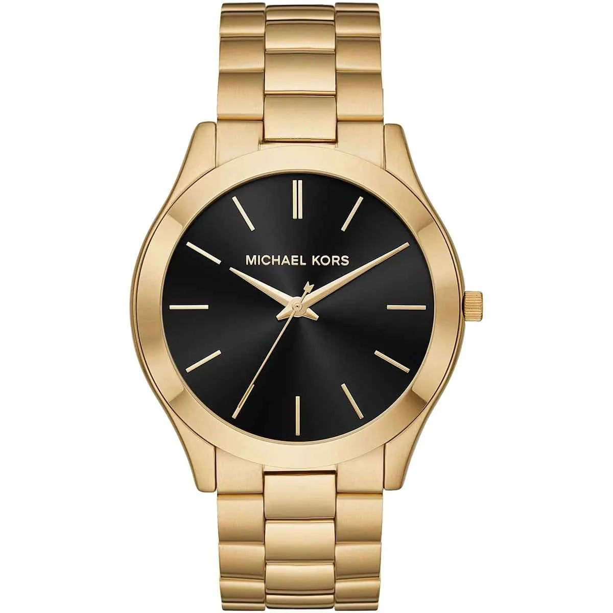 Michael Kors Runway MK8621 Men's Black Dial Gold Stainless Steel Watch