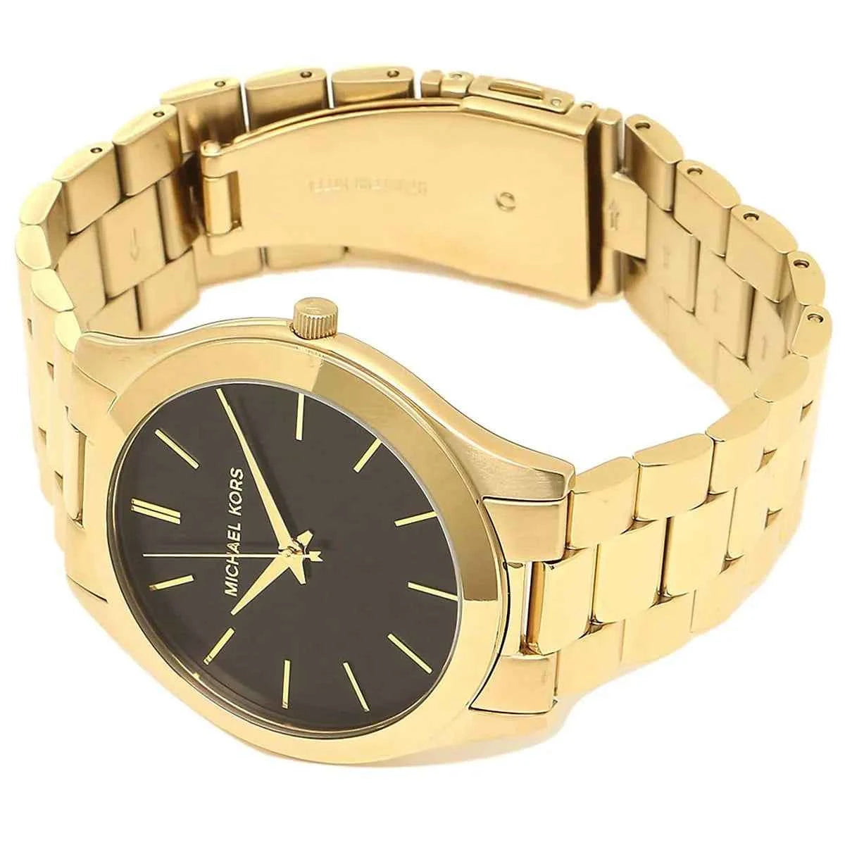 Michael Kors Runway MK8621 Men's Black Dial Gold Stainless Steel Watch
