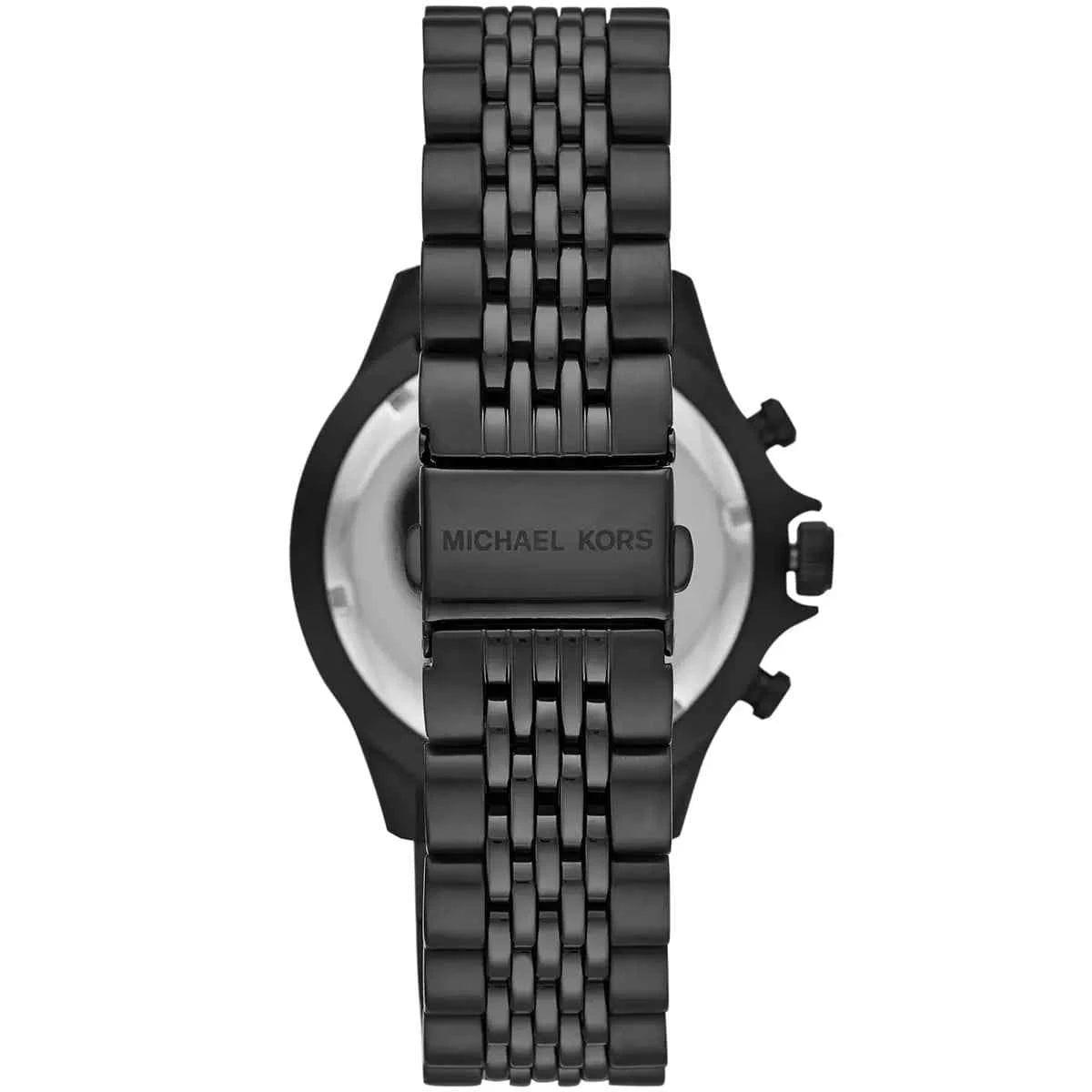 Michael Kors Bayville MK8750 Men's Black Dial Black Stainless Steel Chronograph Watch