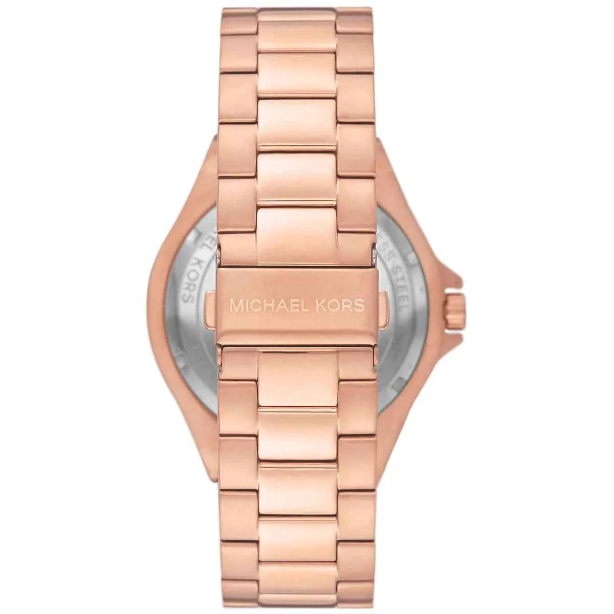 Michael Kors Lennox MK8940 Men's Black Dial Rose Gold Stainless Steel Chronograph Watch