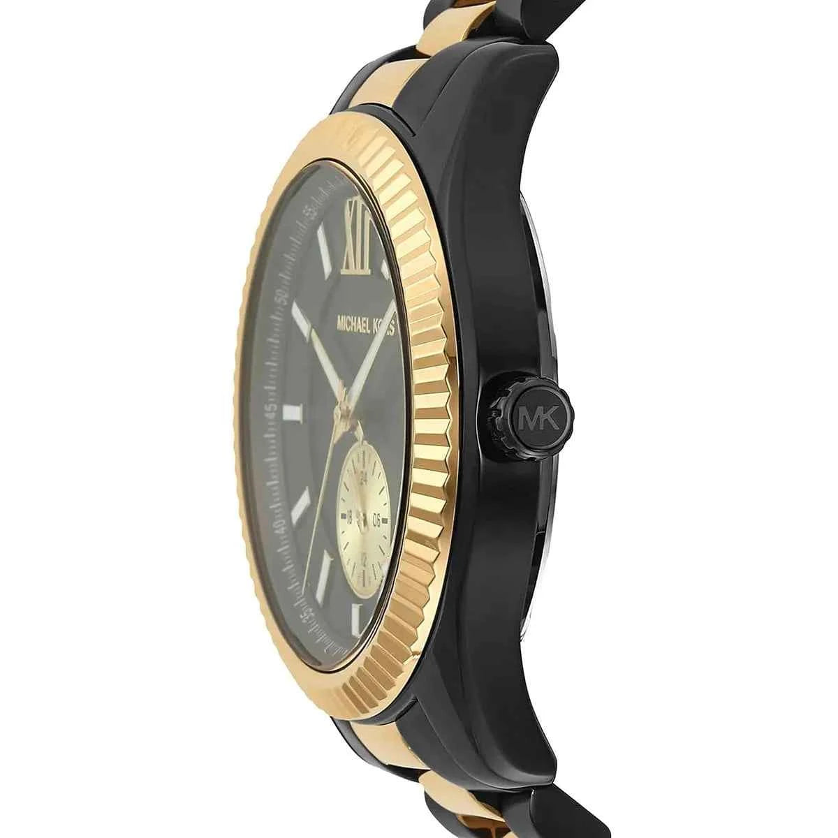 Michael Kors Lexington MK8948 Men's Black Dial Two-Tone Stainless Steel Watch