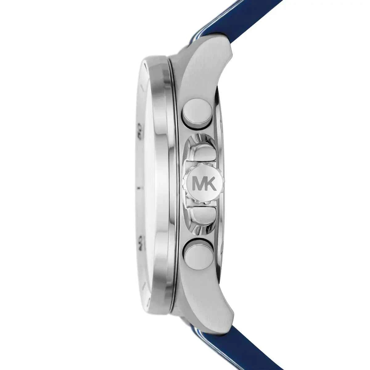 Michael Kors Brecken MK8950 Men's Blue Dial Blue Silicone Chronograph Watch