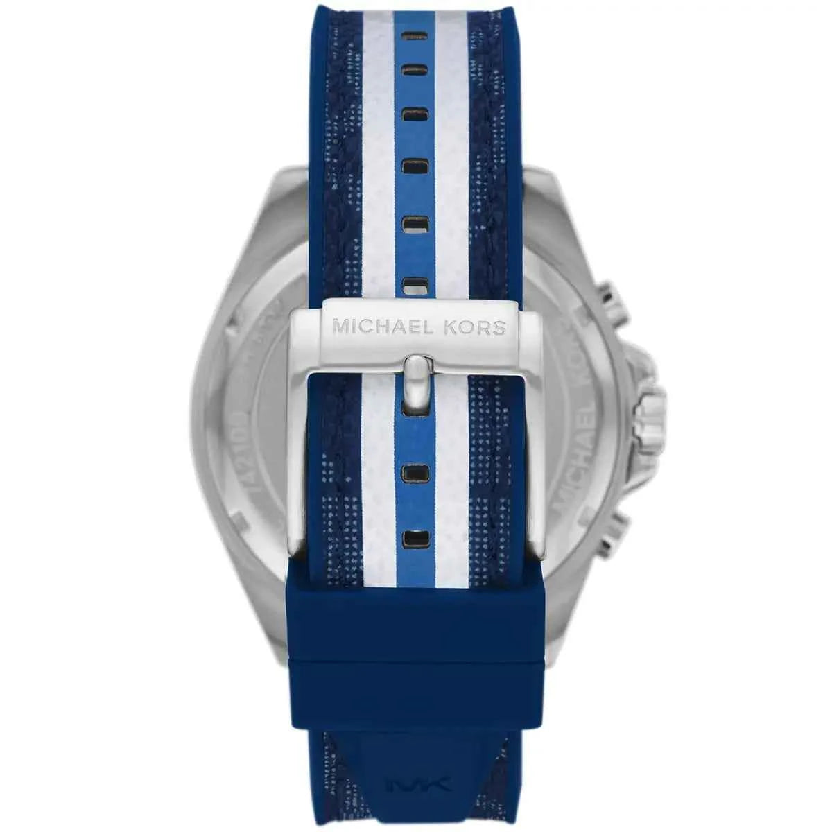 Michael Kors Brecken MK8950 Men's Blue Dial Blue Silicone Chronograph Watch