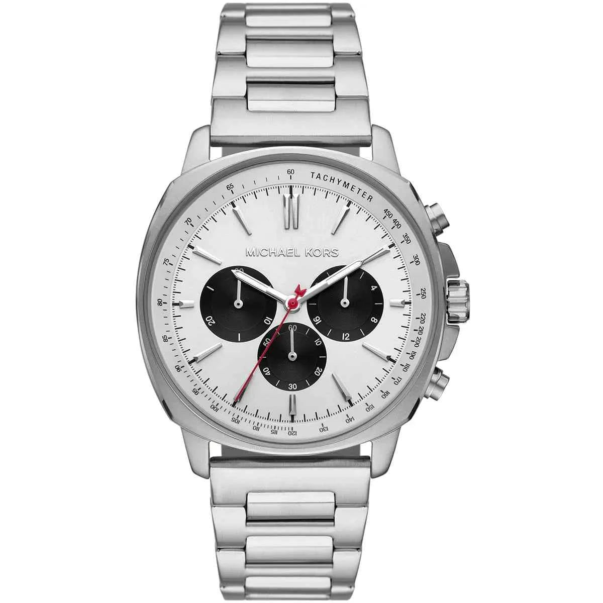 Michael Kors Sullivan MK8968 Men's White Dial Silver Stainless Steel Chronograph Watch