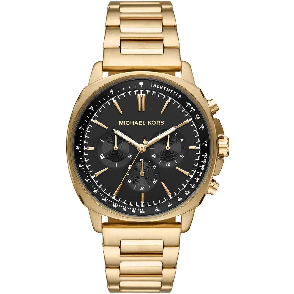 Michael Kors Sullivan MK8969 Men's Black Dial Gold Stainless Steel Chronograph Watch