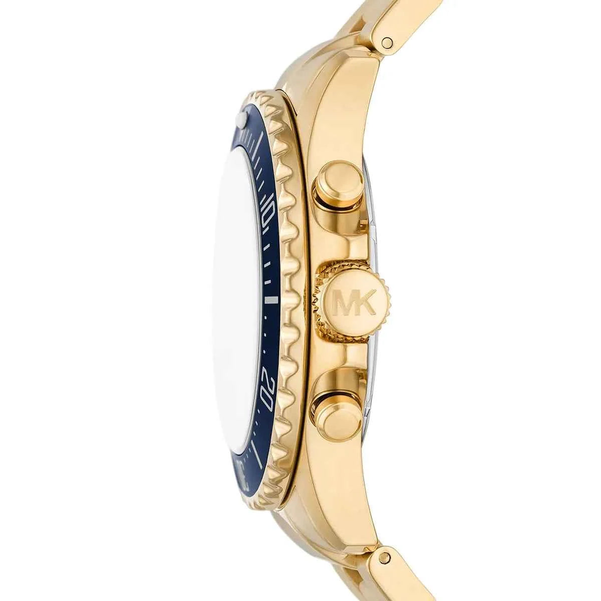 Michael Kors Everest MK8978 Men's Blue Dial Gold Stainless Steel Chronograph Watch